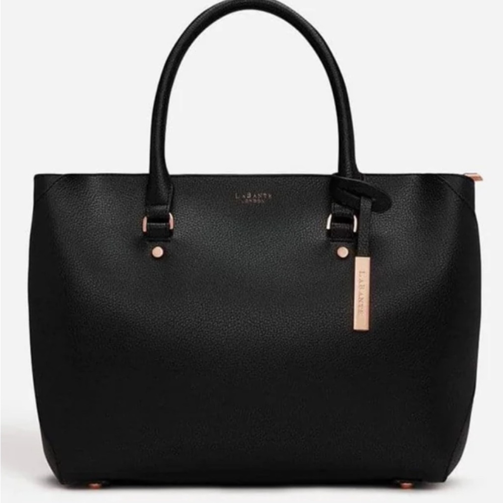 Sophie Vegan Leather Tote Bag | Black